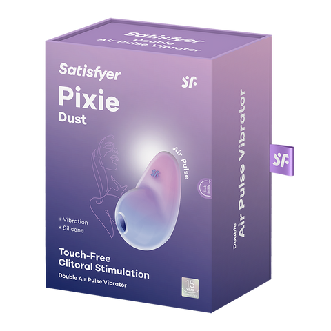 Satisfyer Pixie Dust Double Air Pulse Touch Free Clitoral Stimulator - Clit Ticklers and Pulsators