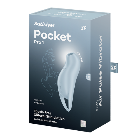Satisfyer Pocket Pro 1 Multi Functions Silicone Clitoral Massager - Clit Ticklers and Pulsators