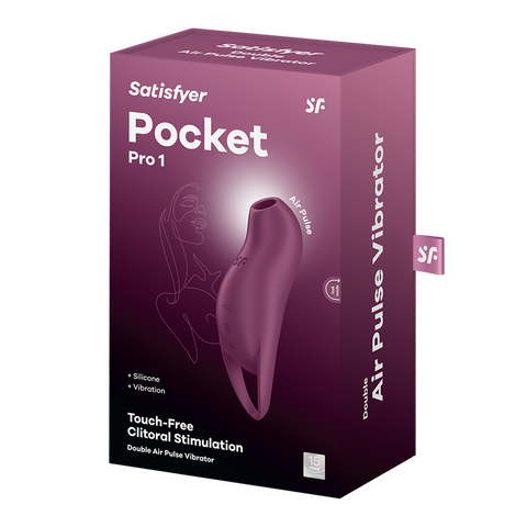 Satisfyer Pocket Pro 1 Multi Functions Silicone Clitoral Massager - Clit Ticklers and Pulsators
