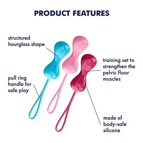 Satisfyer Power Balls Pelvic Floor Training Kegel Exercisers - Love Eggs and Kegel Exercisers