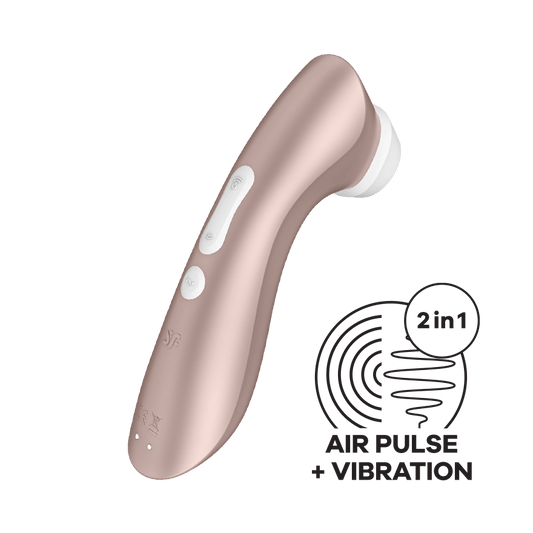 Satisfyer Pro 2+ Air Pulse Vibrating Clitoral Stimulator {% if variant != 'Default Title' and variant != blank %} {% endif %} Clit Ticklers and Pulsators