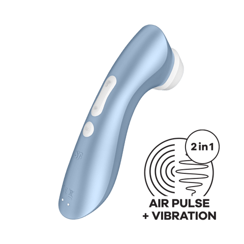 Satisfyer Pro 2+ Air Pulse Vibrating Clitoral Stimulator - Clit Ticklers and Pulsators