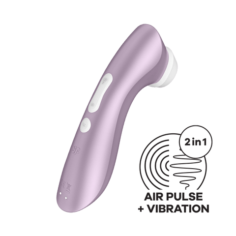 Satisfyer Pro 2+ Air Pulse Vibrating Clitoral Stimulator - Clit Ticklers and Pulsators