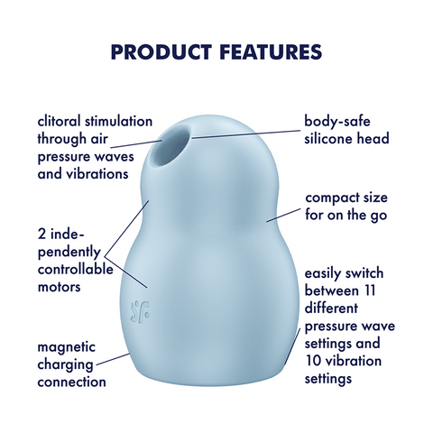Satisfyer Pro To Go 1 Air Pulse Clitoral Vibrator - G-Spot Vibrators