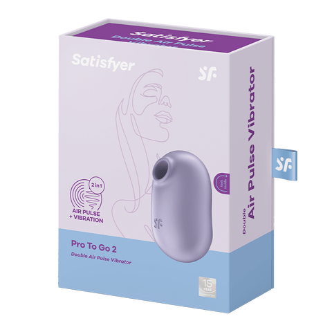 Satisfyer Pro To Go 2 Air Pulse Clitoral Massager - Clit Ticklers and Pulsators