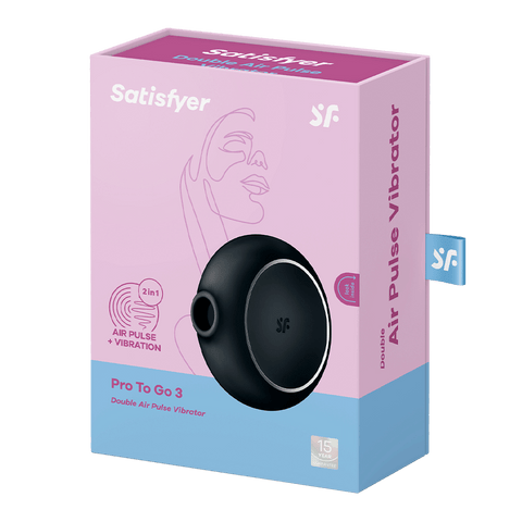 Satisfyer Pro To Go 3 Air Pulse Wave Clitoral Vibrator - Clit Ticklers and Pulsators