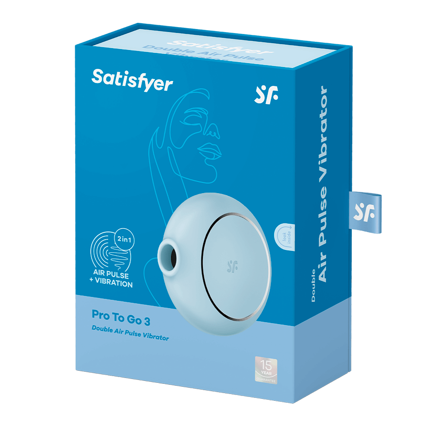 Satisfyer Pro To Go 3 Air Pulse Wave Clitoral Vibrator Clit Ticklers and Pulsators