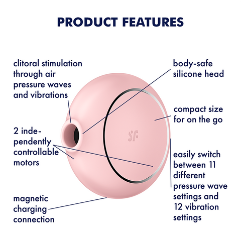 Satisfyer Pro To Go 3 Air Pulse Wave Clitoral Vibrator - Clit Ticklers and Pulsators