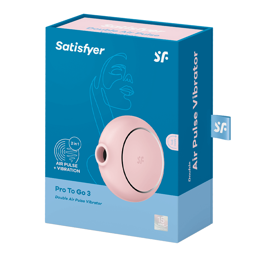 Satisfyer Pro To Go 3 Air Pulse Wave Clitoral Vibrator Clit Ticklers and Pulsators