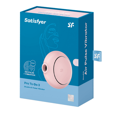 Satisfyer Pro To Go 3 Air Pulse Wave Clitoral Vibrator - Clit Ticklers and Pulsators