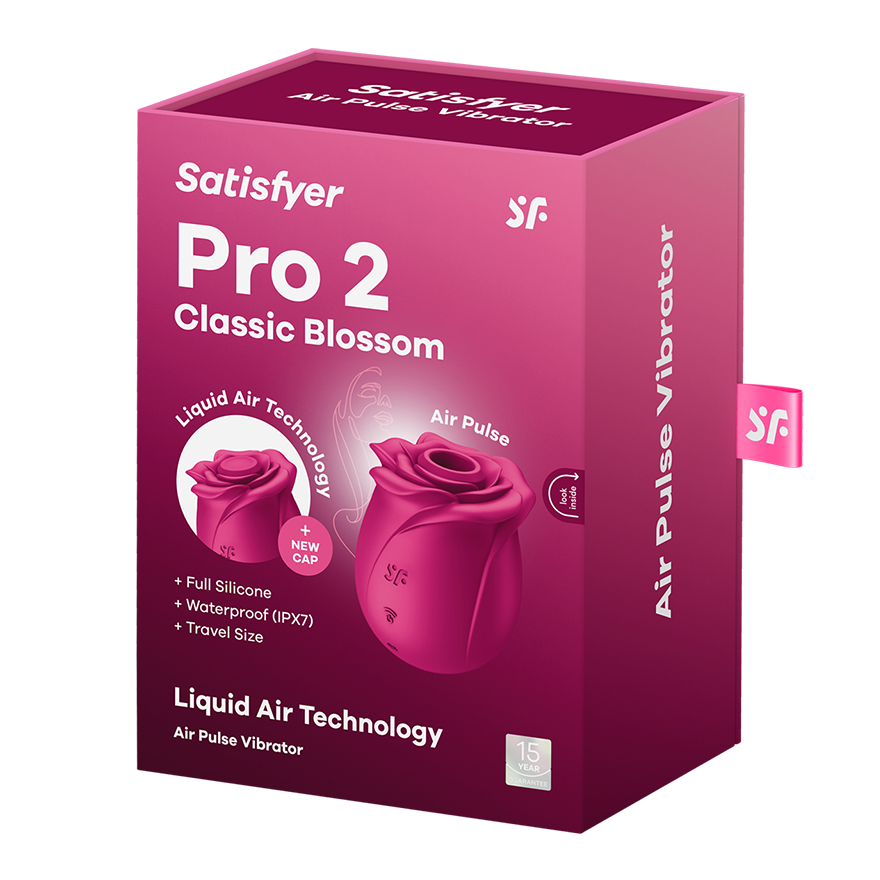 Satisfyer Pro 2 Classic Blossom Clitoral Vibrator Clit Ticklers and Pulsators