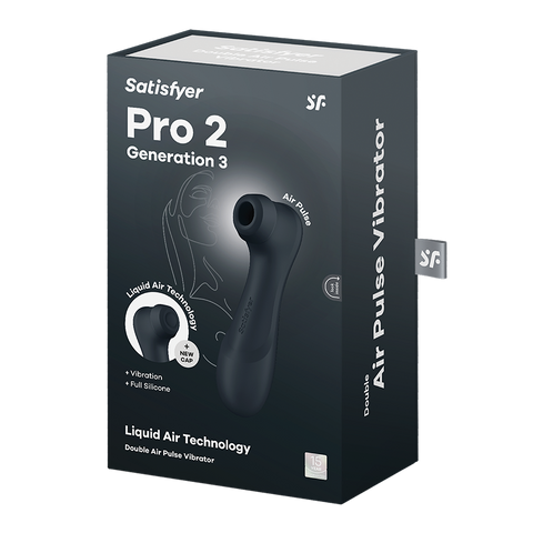 Satisfyer Pro 2 Generation 3 USB Rechargeable Clitoral Vibrator - Clit Ticklers and Pulsators