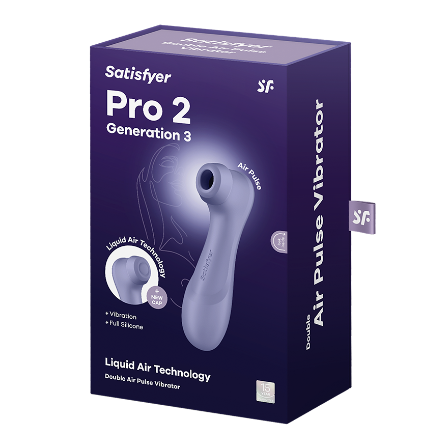 Satisfyer Pro 2 Generation 3 USB Rechargeable Clitoral Vibrator Lilac Clit Ticklers and Pulsators