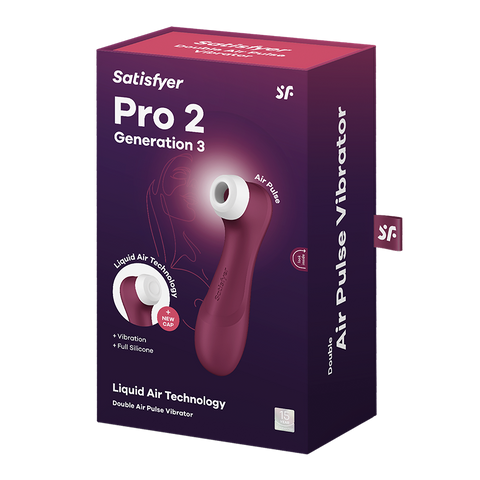Satisfyer Pro 2 Generation 3 USB Rechargeable Clitoral Vibrator - Clit Ticklers and Pulsators
