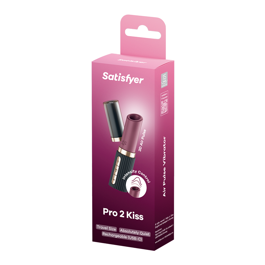 Satisfyer Pro 2 Kiss USB Rechargeable Clitoral Massager Clit Ticklers and Pulsators