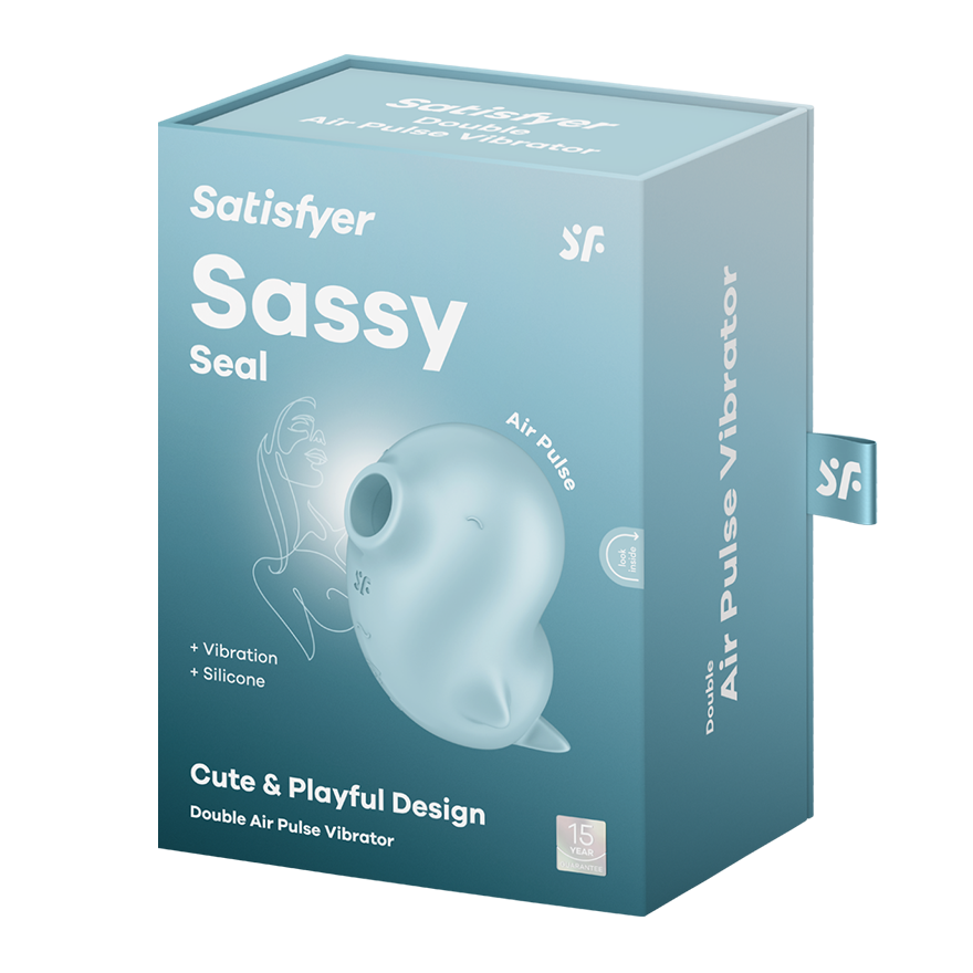 Satisfyer Sassy Seal Air Pulse Clitoral Stimulator Clit Ticklers and Pulsators