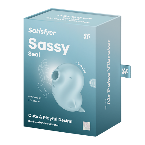 Satisfyer Sassy Seal Air Pulse Clitoral Stimulator - Clit Ticklers and Pulsators