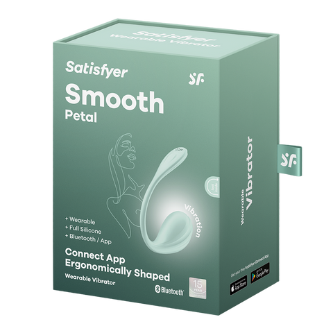 Satisfyer Smooth Petal App Control 12 Functions G Spot Vibrator - Clit Ticklers and Pulsators