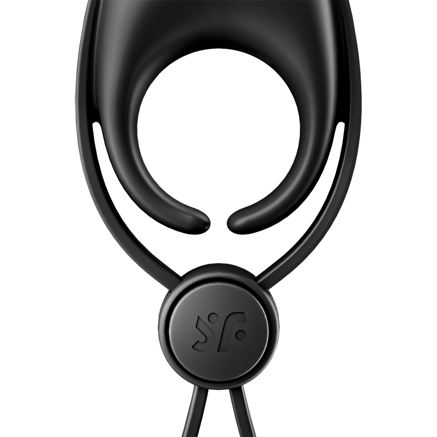 Satisfyer Sniper Silicone Male Penis Ring Black Ball and Cock Toys