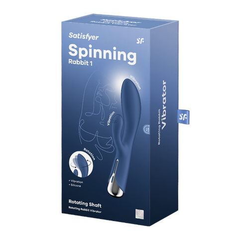 Satisfyer Spinning Rabbit 1 Multi Functions G Spot and Clitoral Stimulator - Rabbit Vibrators