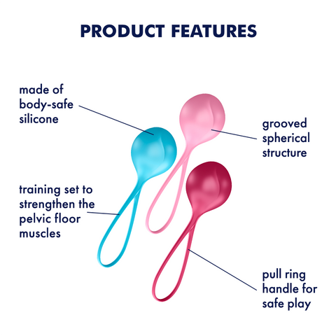 Satisfyer Pelvic Strengthening Kegel Love Balls - Love Eggs and Kegel Exercisers