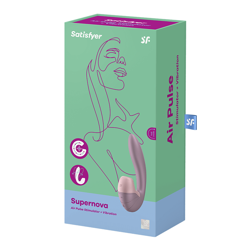 Satisfyer Supernova Air Pulse Clitoral and G Spot Vibrator Clit Ticklers and Pulsators