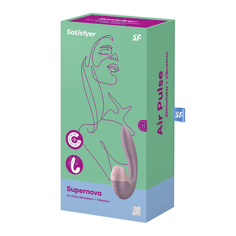 Satisfyer Supernova Air Pulse Clitoral and G Spot Vibrator - Clit Ticklers and Pulsators