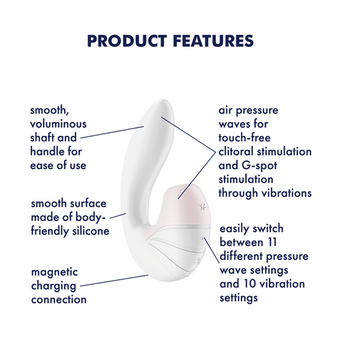 Satisfyer Supernova Air Pulse Clitoral and G Spot Vibrator - Clit Ticklers and Pulsators