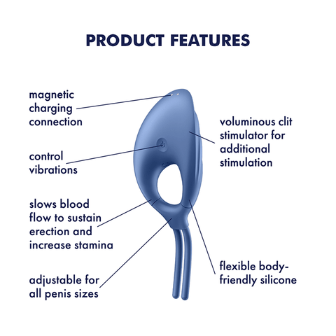 Satisfyer Swordsman Adjustable Lasso Cock Ring - Ball and Cock Toys