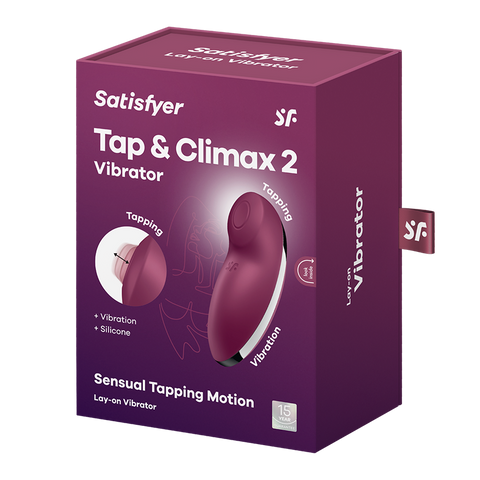 Satisfyer Tap and Climax 2 Clitoral Massager - Clit Ticklers and Pulsators