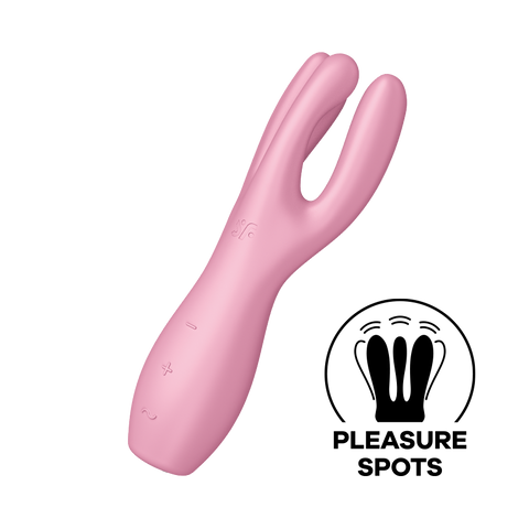 Satisfyer Threesome 3 Layon 3 Motors Clitoral Vibrator - Clit Ticklers and Pulsators