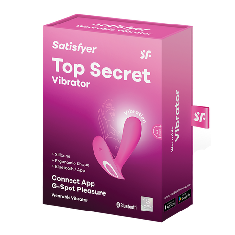 Satisfyer Top Secret App Control G Spot Vibrator - Remote Control Vibrators