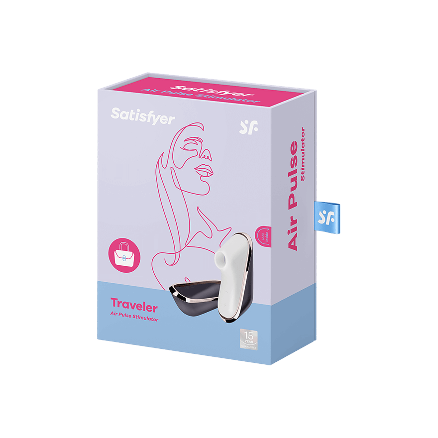 Satisfyer Pro Traveler Air Pulse Clitoral Vibrator Clit Ticklers and Pulsators