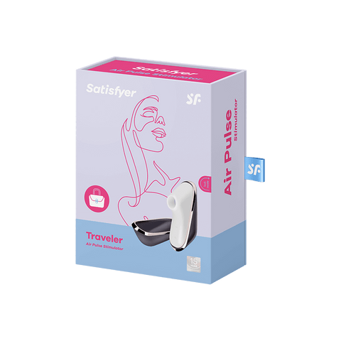 Satisfyer Pro Traveler Air Pulse Clitoral Vibrator - Clit Ticklers and Pulsators