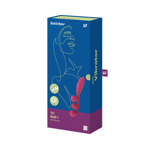 Satisfyer Tri Ball 1 Silicone 50 Functions Multi Vibrator - Clit Ticklers and Pulsators