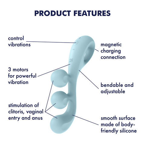 Satisfyer Tri Ball 2 Multi Functions Personal Massager - Rabbit Vibrators