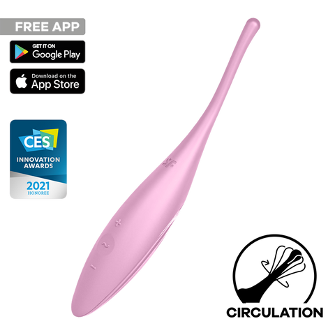 Satisfyer Twirling Joy App Controlled Circulating Vibrator - Bullet Vibrators