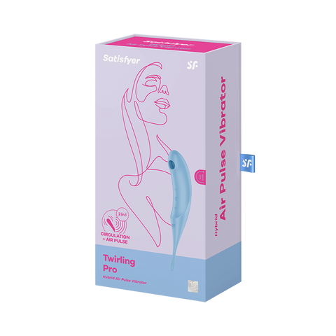 Satisfyer Twirling Pro Hybrid Air Pulse G Spot Vibrator - Clit Ticklers and Pulsators