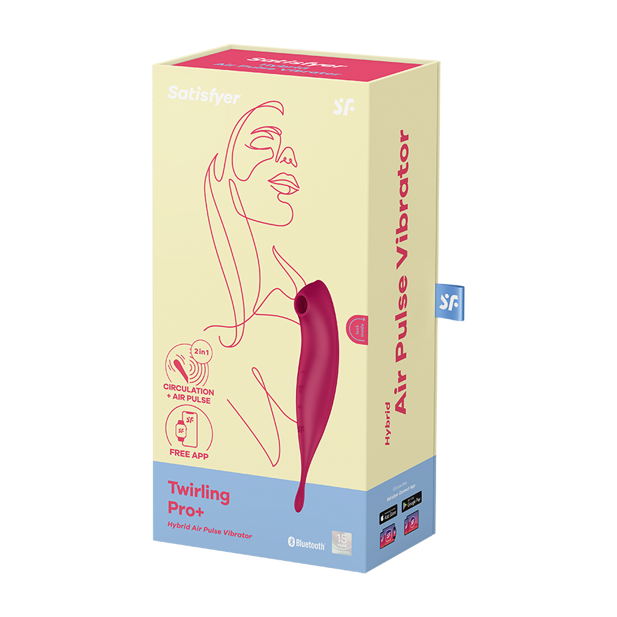 Satisfyer Twirling Pro+ App Controlled G Spot Massager Remote Control Vibrators