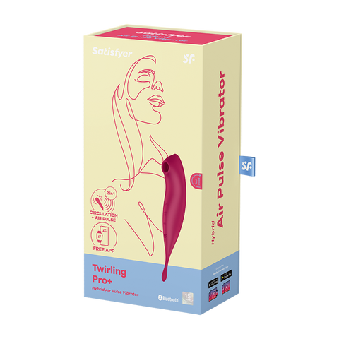 Satisfyer Twirling Pro+ App Controlled G Spot Massager - Remote Control Vibrators