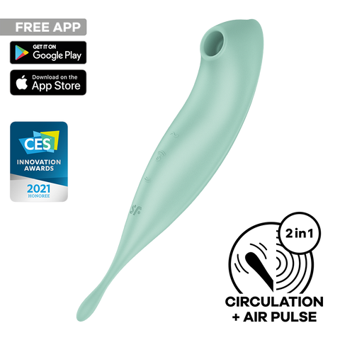Satisfyer Twirling Pro+ App Controlled G Spot Massager - Remote Control Vibrators