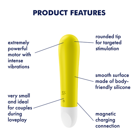Satisfyer Ultra Power Bullet 1 Waterproof Adult Massager - Remote Control Vibrators