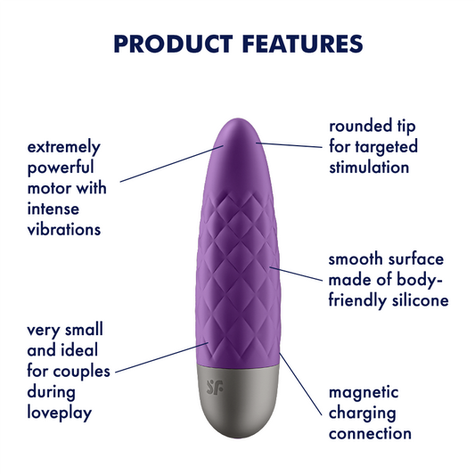 Satisfyer Ultra Power Bullet 5 Powerful Clitoral Vibrator - Bullet Vibrators