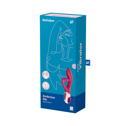 Satisfyer Embrace Me Flexible and Rechargeable Rabbit Vibrator - Bullet Vibrators