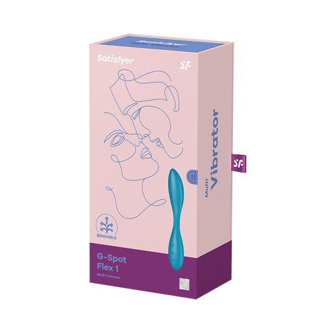 Satisfyer G-Spot Flex 1 Bendable 12 Functions Adult Vibrator - G-Spot Vibrators