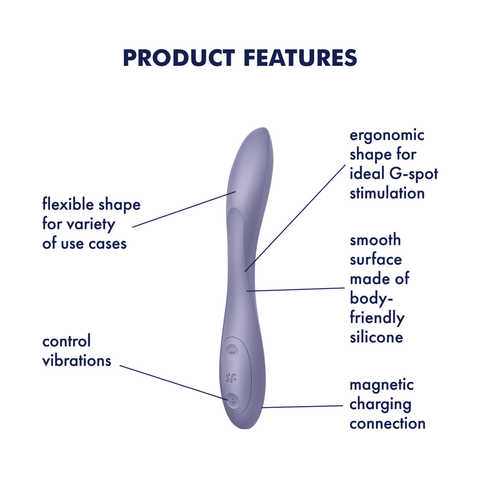 Satisfyer Flex 2 Bendable 12 Functions G Spot Vibrator - G-Spot Vibrators