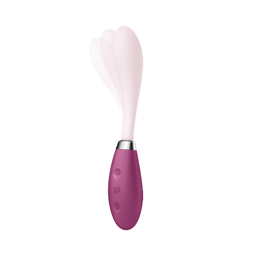 Satisfyer Flex 3 Bendable Silicone G Spot Vibrator Clit Ticklers and Pulsators