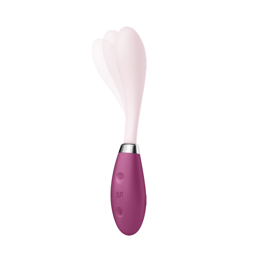 Satisfyer Flex 3 Bendable Silicone G Spot Vibrator - Clit Ticklers and Pulsators