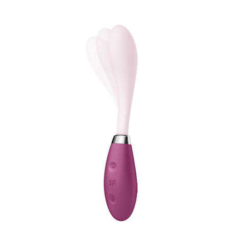 Satisfyer Flex 3 Bendable Silicone G Spot Vibrator - Clit Ticklers and Pulsators