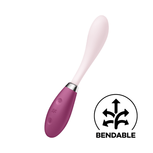 Satisfyer Flex 3 Bendable Silicone G Spot Vibrator - Clit Ticklers and Pulsators